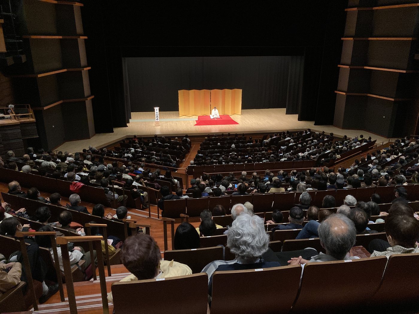 大ホールでの独演会